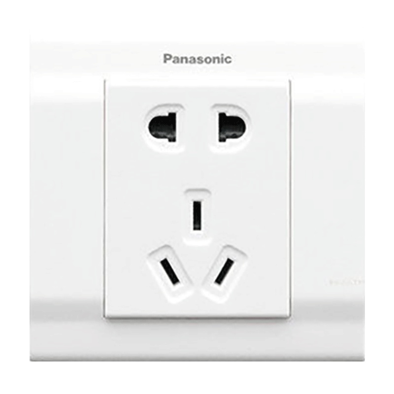 松下(Panasonic)雅适开关插座面板86型墙壁电源五孔插座带开关面板WMK系列-雅适白色开关