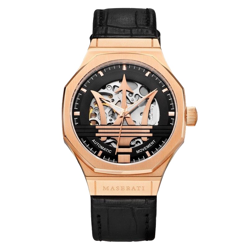 玛莎拉蒂MASERATI POTENZA系列手表男镂空防水全自动机械男手表R8821108034