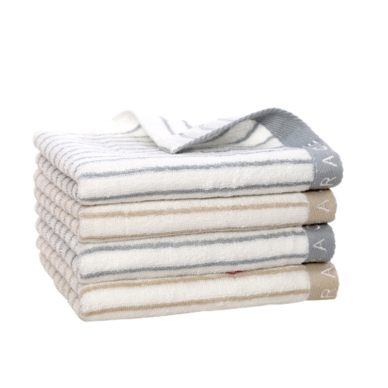 洁丽雅(grace)毛巾 家纺纯棉素色条纹柔软吸水洗脸毛巾 90g 72*34cm