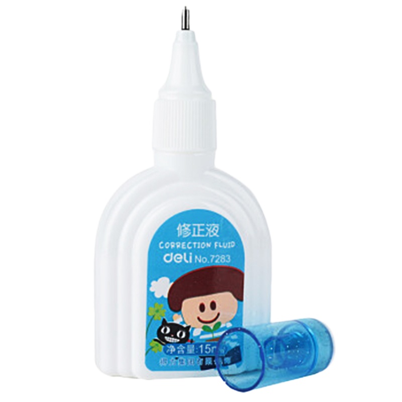 得力(deli) 7283 修正液 15ml 颜色随机 12个装