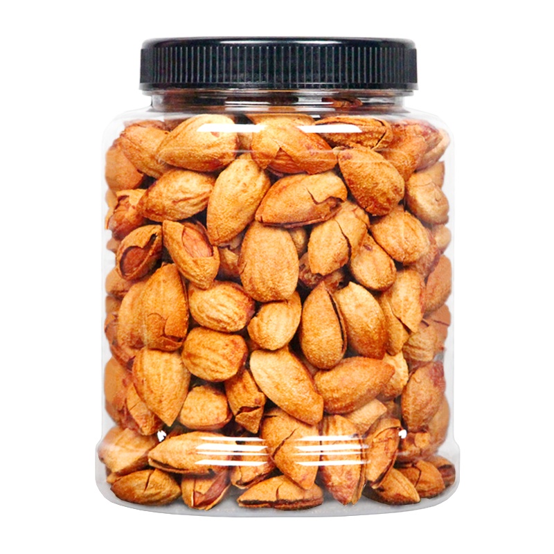 新货薄壳巴旦木500g罐装净重奶油味手剥杏仁坚果零食特产散扁桃仁
