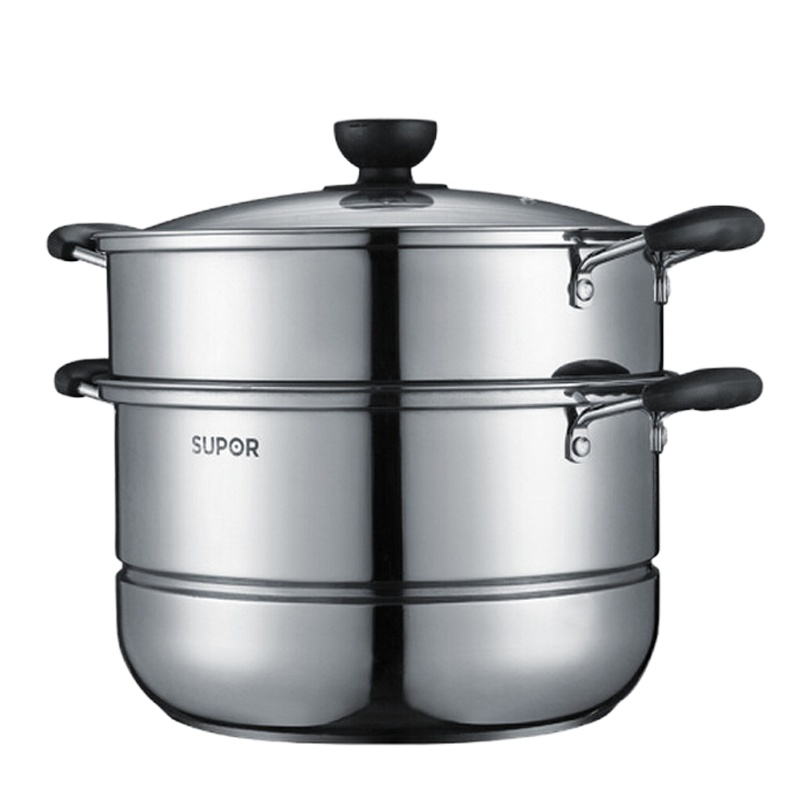 苏泊尔(SUPOR) 不锈钢双层复底蒸锅 30CM SZ30B1