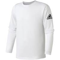adidas男服长袖T恤圆领套头衫针织综合训练运动服DQ2847 L DQ2847白色