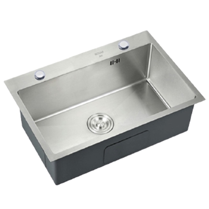 定制WZIGAO厨房水槽大单槽古达304不锈钢家用加厚水池洗碗池拉丝洗菜手盆