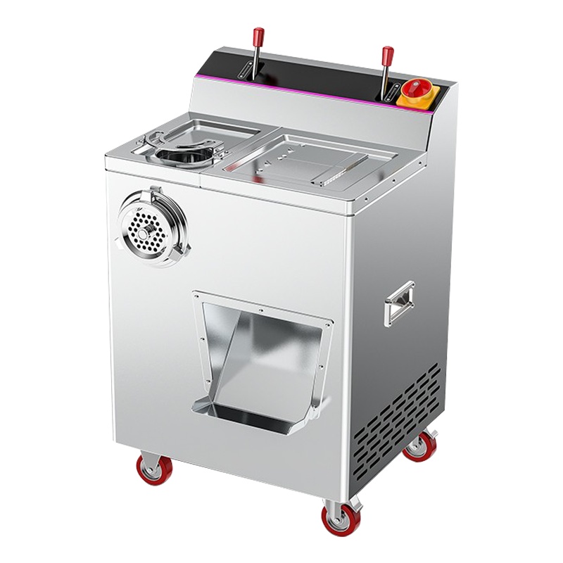 乐创 商用400型不锈钢切肉机 肉食店食堂多用切肉绞肉机 LC-J-QR400