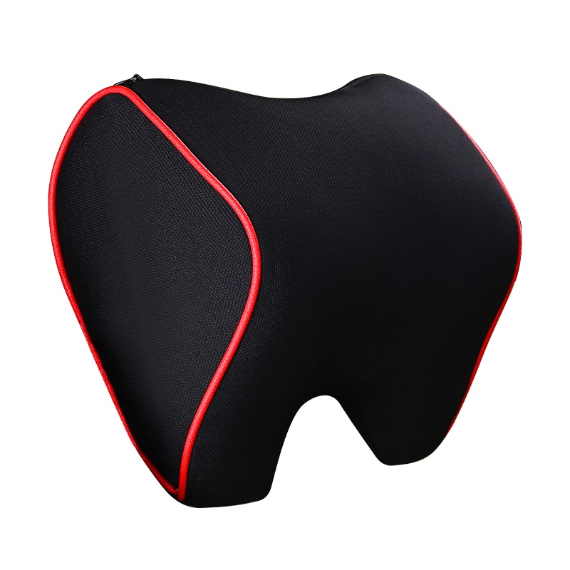 康车宝 汽车头枕护颈枕 乳胶头枕行车靠枕 车用座椅靠垫 黑色