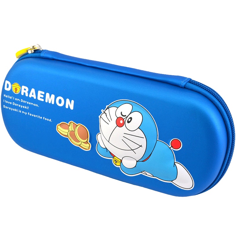 迪士尼(Disney)多功能笔盒 多啦A梦2066机器猫蓝男女童文具盒EVA大容量小学生铅笔盒3D立体压模笔袋 学习用品