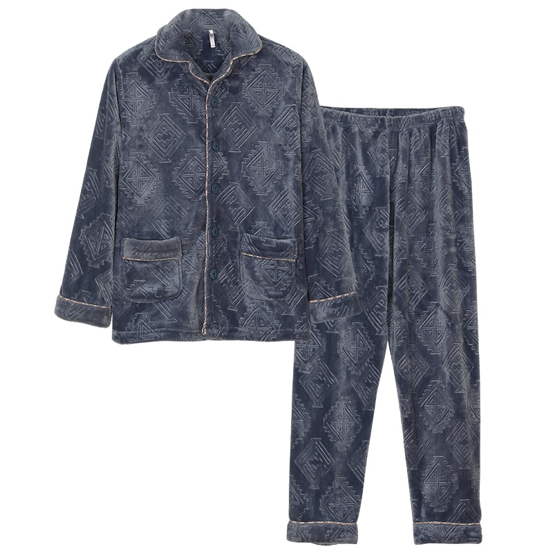 红豆居家(Hodohome)睡衣秋冬女式法兰绒家居服套装女士加厚保暖睡衣