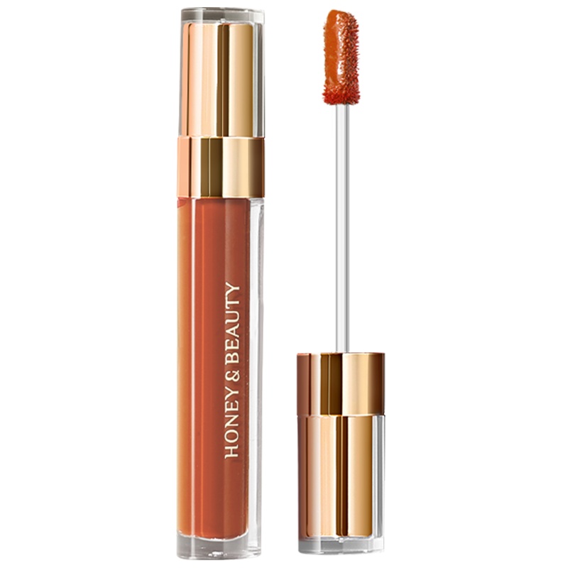 透蜜丝绒柔雾哑光唇釉 轻柔雾面唇彩唇蜜显色润唇膏滋润保湿持久妆效非不掉色不沾杯学生 #Y003脏橘色4.5g