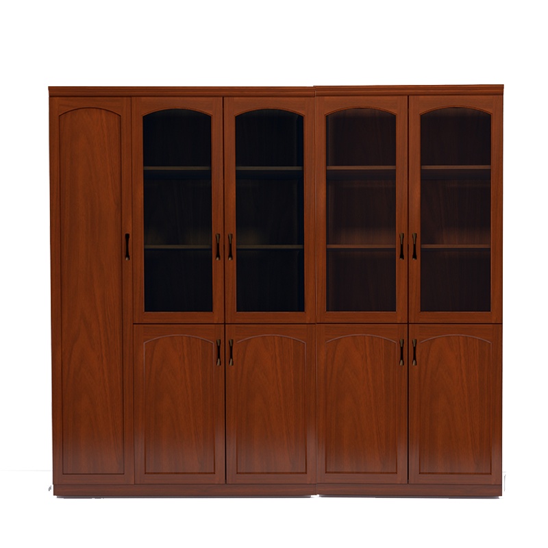 [硕辉]SH-G五门书柜 实木油漆办公书柜 2250*440*2000