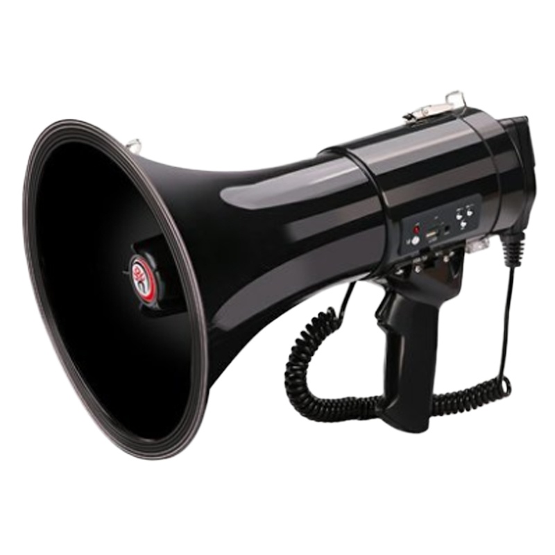 OL 雷公王 CR-87 喊话器扩音器喇叭50W大功率手持扩音喇叭扬声器录音 两块2600毫安的锂电池 -SH