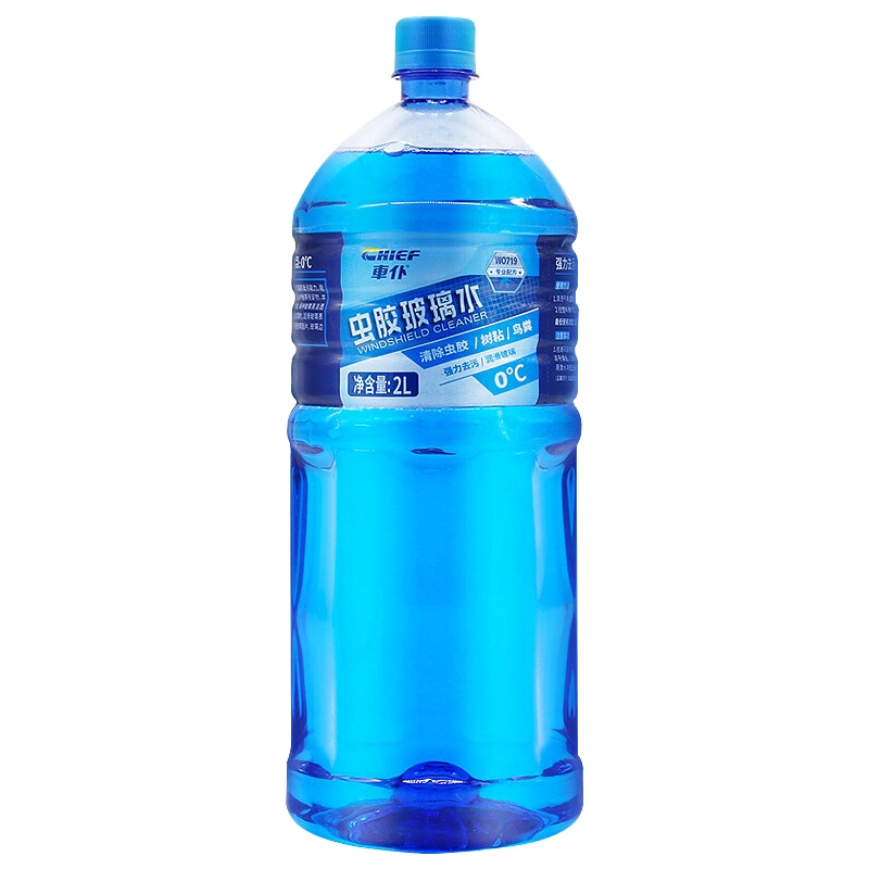 车仆汽车玻璃水冬季车用雨刮液大瓶非浓缩雨刷精前挡风玻璃清洁清洗剂2L