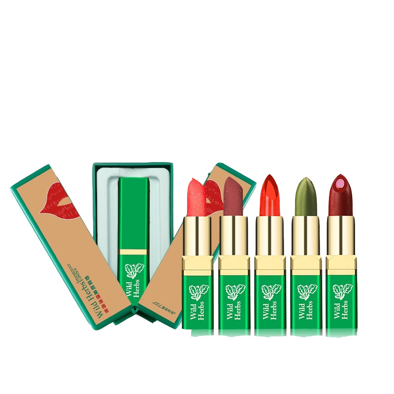 魔恋时尚野菜能量健康口红温变色唇膏滋润持久不易脱色孕妇可用02#苹果红