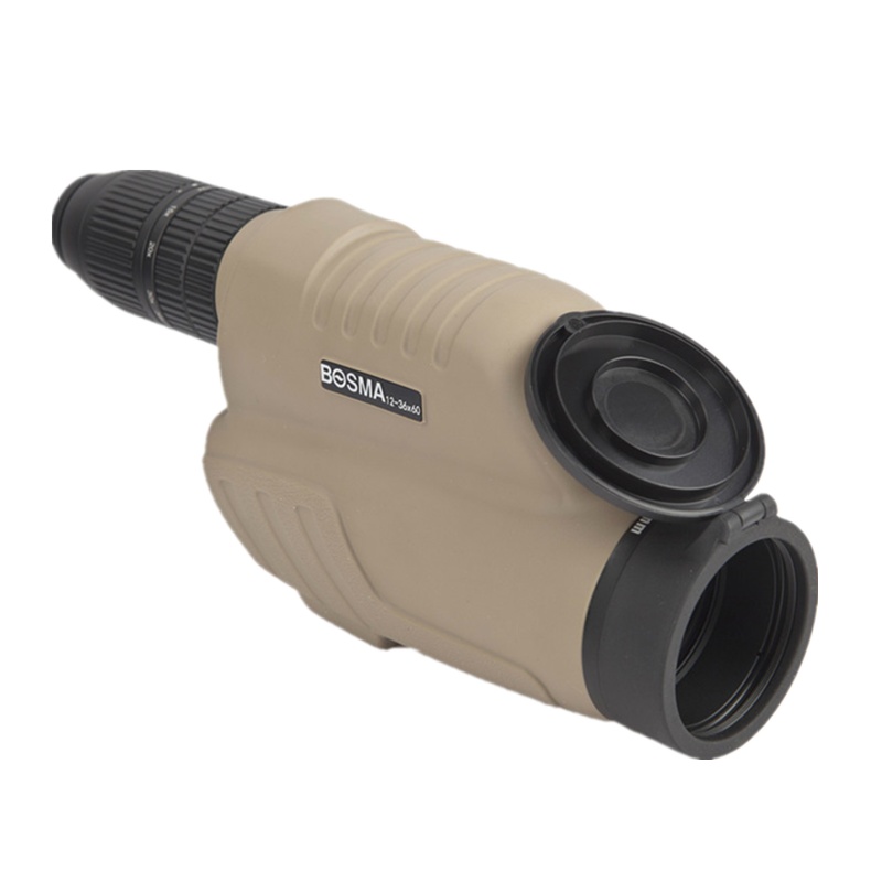 新品 博冠沙漠之狐 12-36X60 高倍单筒变倍望远镜观鸟镜 带测距观靶镜12倍36倍