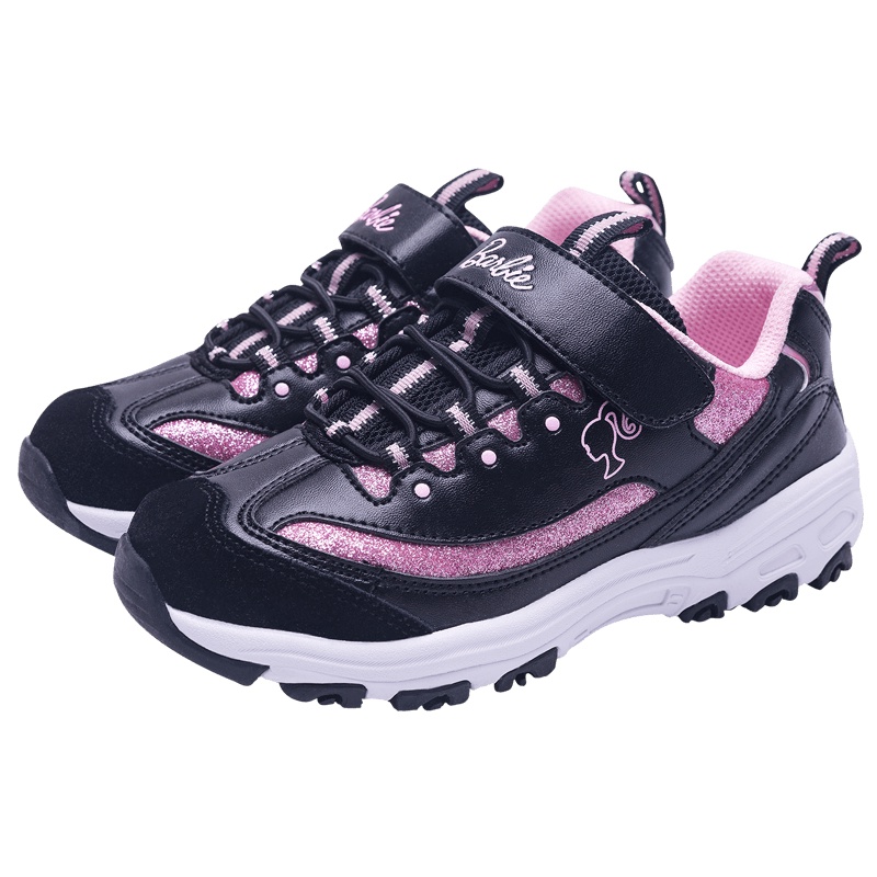 芭比童鞋2019新款时尚休闲鞋中大童儿童鞋子熊猫鞋女童运动鞋春秋