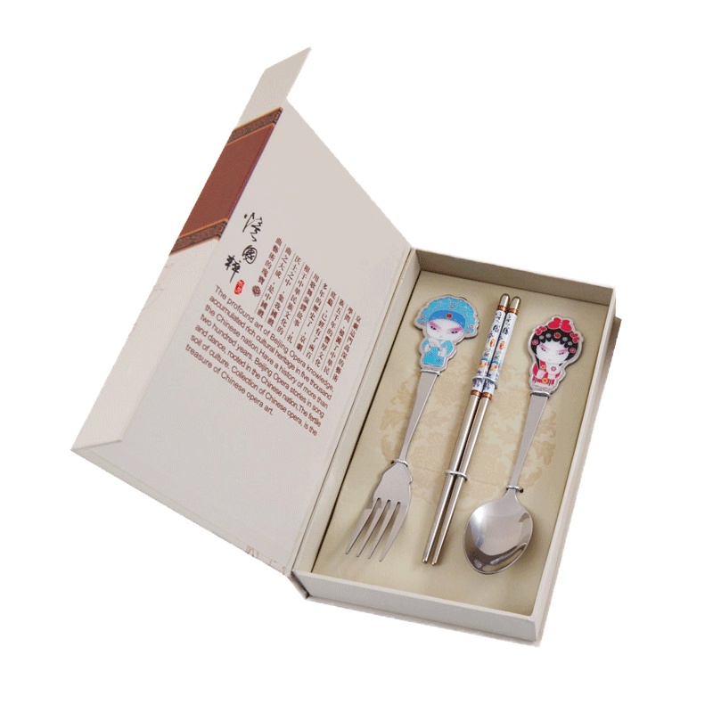 华典HDST忆国粹-京剧人物叉子 勺子 筷子三件套 LP-1317 20套起