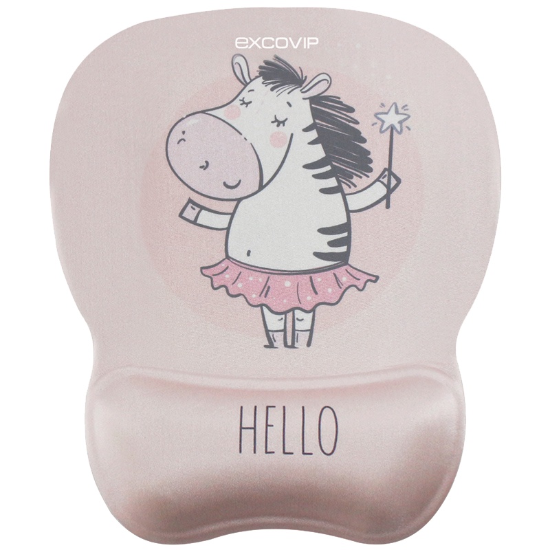 宜适酷 (EXCO) STY1808河马小姐星月鼠标垫 护腕 记忆棉腕垫 加厚游戏垫