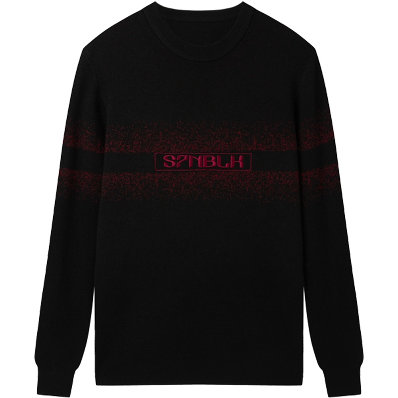 柒牌SEVEN男装圆领毛衣纯色羊毛衫秋冬季休闲针织衫潮流修身男士打底衫