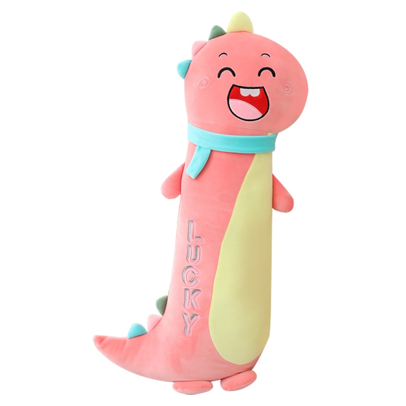 鸱吻恐龙毛绒玩具ins网红抱枕可爱布娃娃睡觉女孩生日礼物送闺蜜女友(110cm 西瓜红 抱枕)