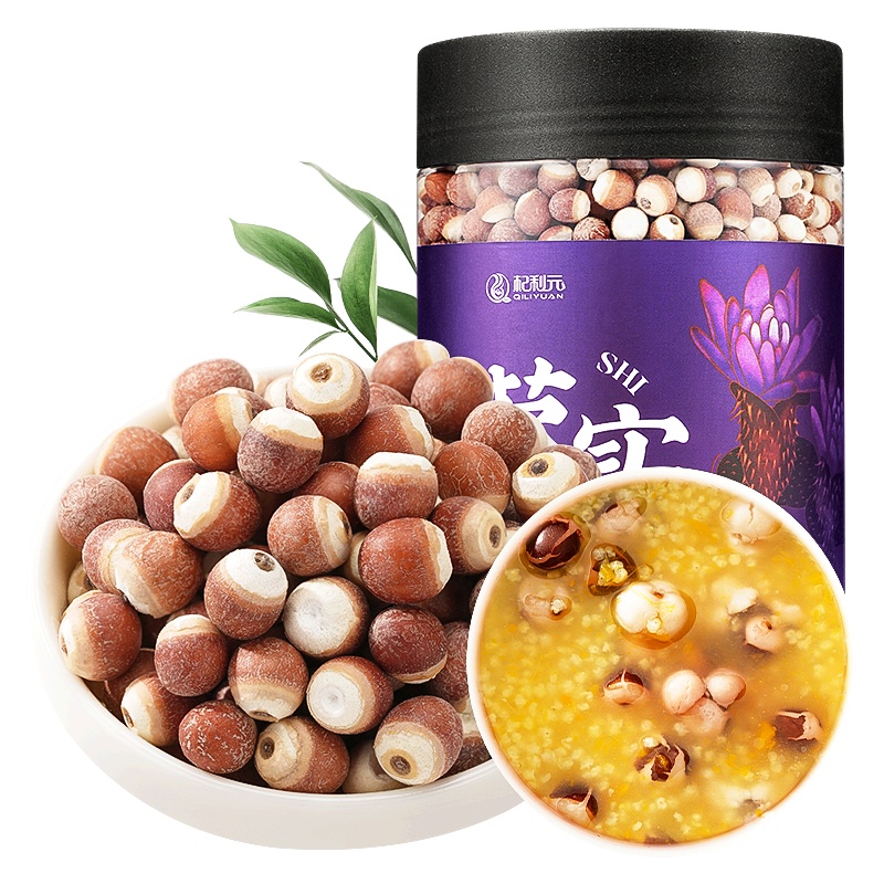 杞利元芡实米干货农家鸡头米新鲜红皮芡实开边芡实400g