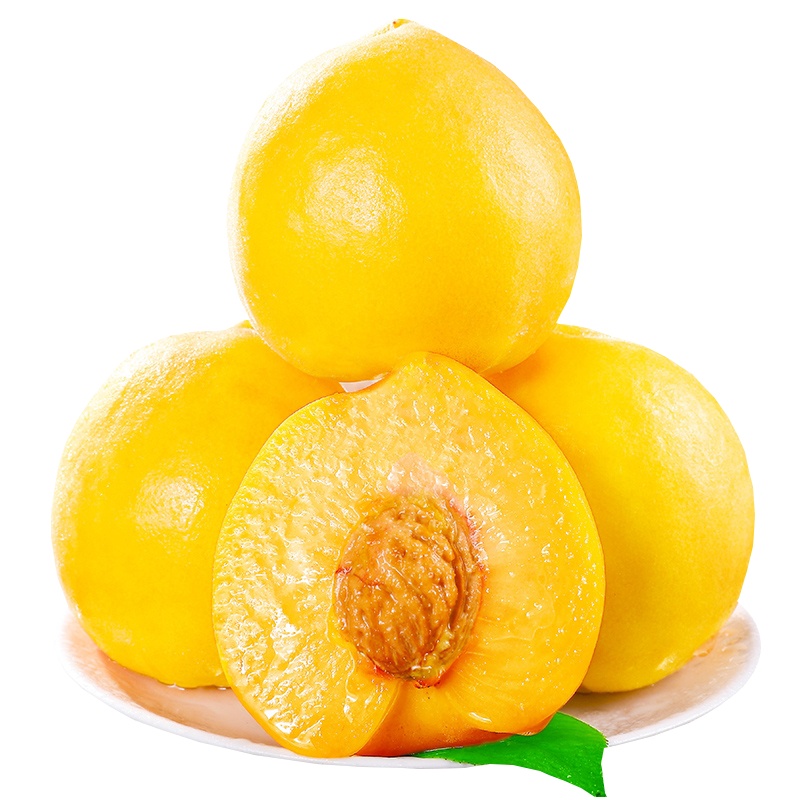 [五个农民]黄金蜜桃 新鲜黄桃毛桃4.5-5斤新鲜桃子当季孕妇水果应季脆甜黄肉蜜桃整箱