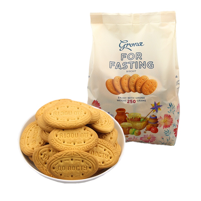 (拍3发4)格兰娜原味饼干250g 苏宁自营零食韧性饼干鲜香酥脆充饥乌克兰进口零食休闲食品吃货网红早餐饱腹小吃代餐美食