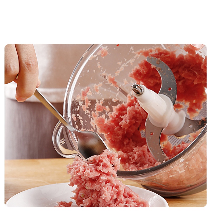 奥克斯绞肉机家用电动辅食机小型全自动打肉碎菜搅拌多功能料理机