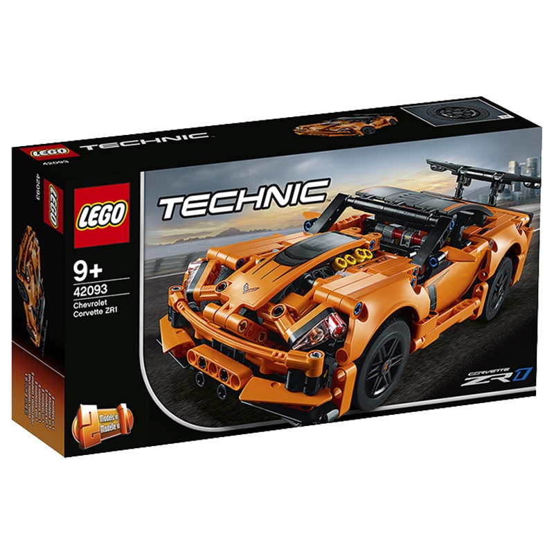 LEGO乐高机械组系列Chevrolet Corvette ZR1 跑车42093 男孩女孩9岁+跑车汽车模型 玩具积木