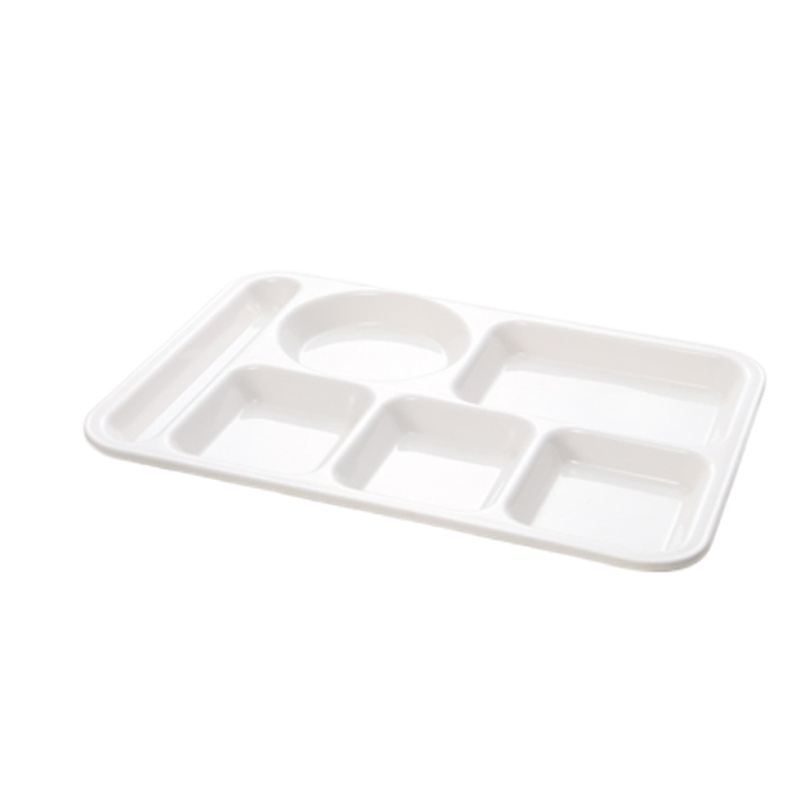 富可(FOKO) 密胺六格餐盘\14cm 无毒无味 耐磕碰 耐腐蚀 耐高温(+120度)耐低温等