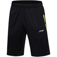 【苏宁自营】李宁卫裤男士夏季短裤针织运动裤AKSM123