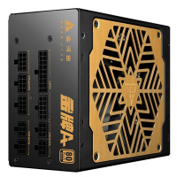 金河田金牌A+650W电源电脑台式机静音背线全模组额定650W峰值750W