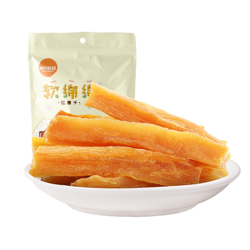 三只松鼠 软绵绵红薯干 80g/袋