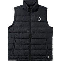 李宁(LI-NING)羽绒马甲男士韦德系列立领舒适灰鸭绒简约舒适运动服上衣AMRP003