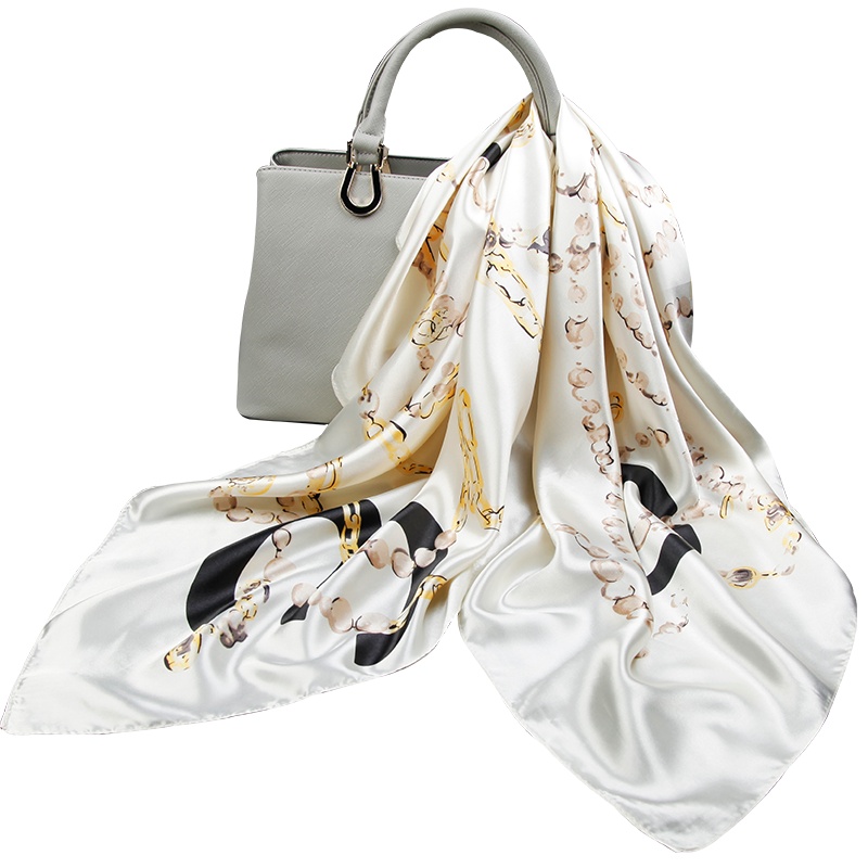 上海故事春夏季薄款大方巾女韩国百搭丝巾空姐领巾外搭披肩围巾