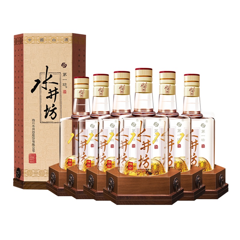 水井坊 井台瓶 52度 500mL*6 整箱装 浓香型白酒