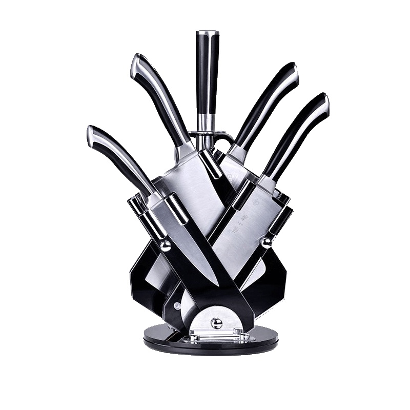 张小泉(Zhang Xiao Quan)套刀DC0147比翼双飞厨房不锈钢七件套菜刀切片刀刀具组合