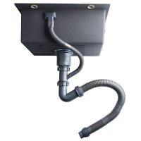 厨房洗菜盆水槽下水器下水管水槽配件单槽洗碗池排水管套装下水道单双水槽加厚防臭下水器九牧适用