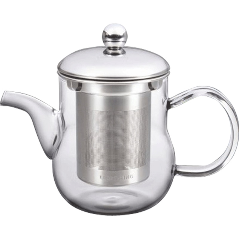 KAMJOVE/金灶 明尊 L系列 飘逸杯 泡茶壶 泡茶杯 茶道杯 耐热高硼硅玻璃茶具 食品级304不锈钢 过滤花茶壶