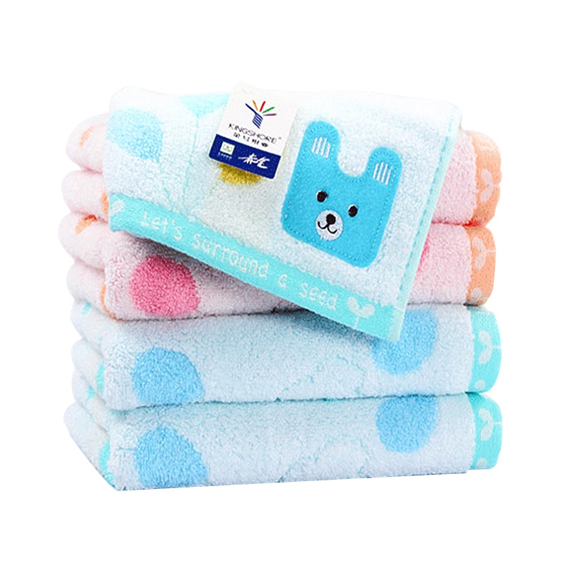 金号(KING SHORE) 毛巾纯棉绣花卡通无捻纱加大加厚柔软面巾G1871WH一条装