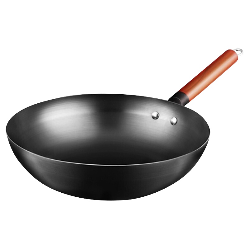 美的炒锅铁锅32cm多功能精铁不锈无涂层平底锅炒菜锅电磁炉燃气煤气灶适用家用炊具 CT32A10