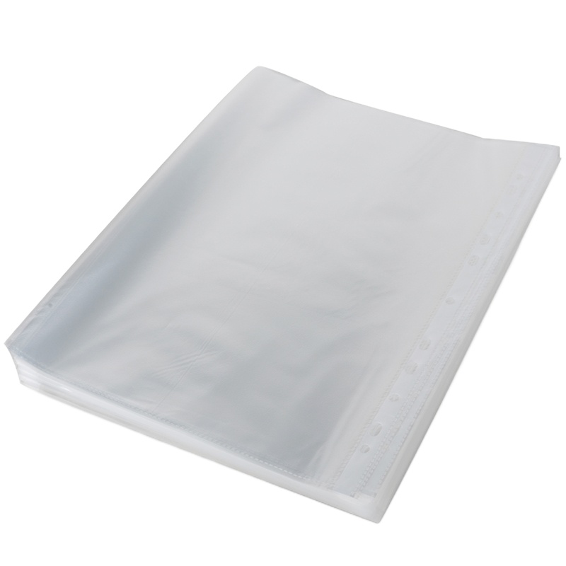 得力(deli)5712 A4文件夹带孔11孔文件袋(100只/包)