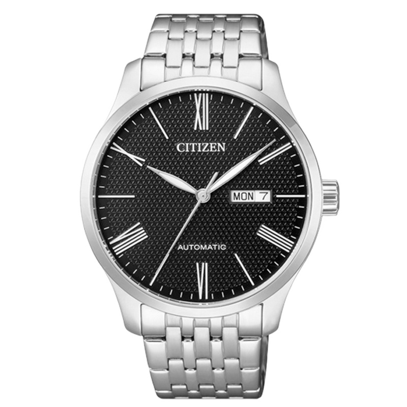 西铁城(CITIZEN)自动机械不锈钢表带深邃蓝盘简约时尚男表NH8350-59EB