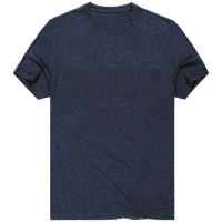 布先生圆领刺绣男士短袖t恤 简约休闲潮男纯色舒适纯棉T恤AT619