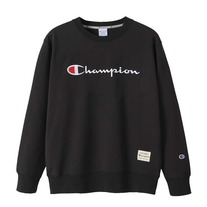 Champion 2020冠军春季运动卫衣男士套头圆领长袖刺绣宽松情侣外套女 9043