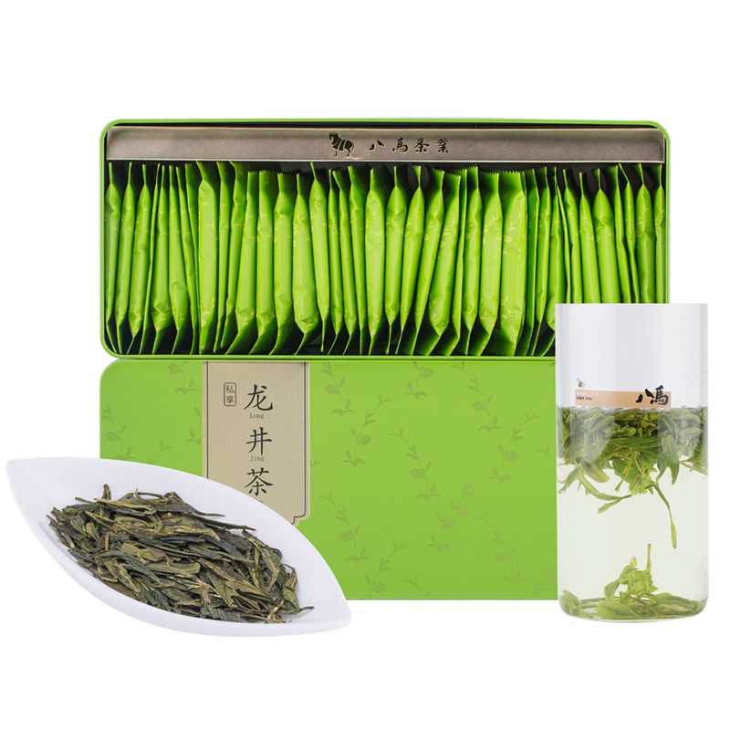 八马茶叶 浙江原产龙井绿茶 新茶盒装160克