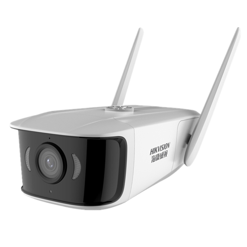 海康威视无线WiFi双天线1080P高清手机远程监控红外夜视户外摄像头 对讲款DS-IPC-E12H-IWT标配无内存