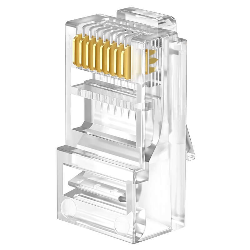 SCP 六类水晶头 RJ45 6类非屏蔽水晶头 100个/包 (包)