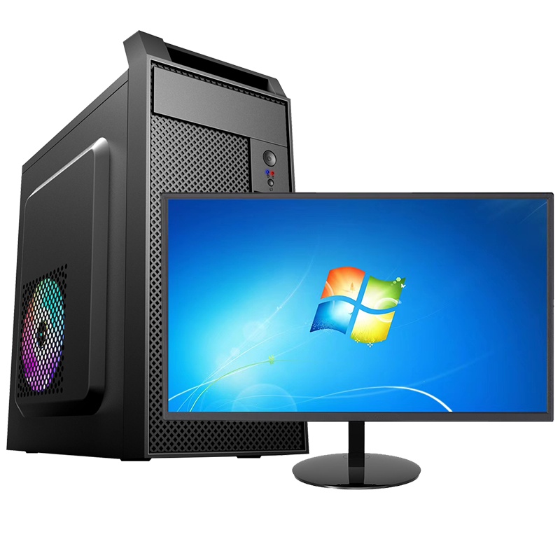 世纪之星 英特尔酷睿i5/4GB高频内存/128GB高速固态 SSD 台式电脑 台式机 电脑主机 组装电脑 DIY组装机家用办公台式组装机商务娱乐影音学生网课游戏电脑+19英寸全套