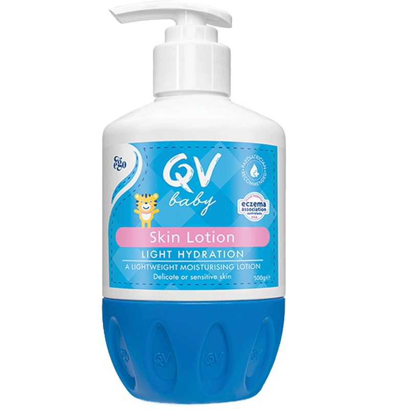 QV Baby小老虎水润乳(桃子虎)面霜儿童保湿润肤露身体乳轻薄夏季QV桃子虎婴儿保湿透气护脸500g澳洲进口