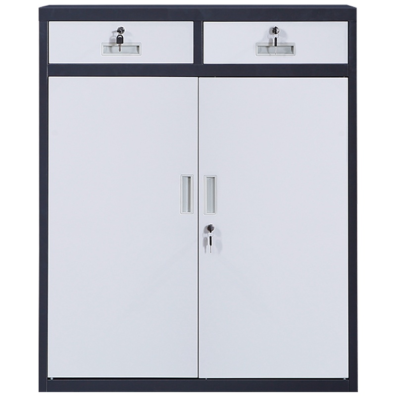 三圣 办公家具套色加厚拆装二斗下节文件柜铁皮柜档案柜资料柜文件柜其他金属办公柜收纳柜整理柜可定制